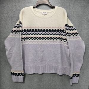 525 America Fair Isle Pullover Sweater Size XL